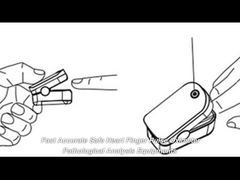 Schermo LCD TFT per pulsossimetro a punta di dito bianco
